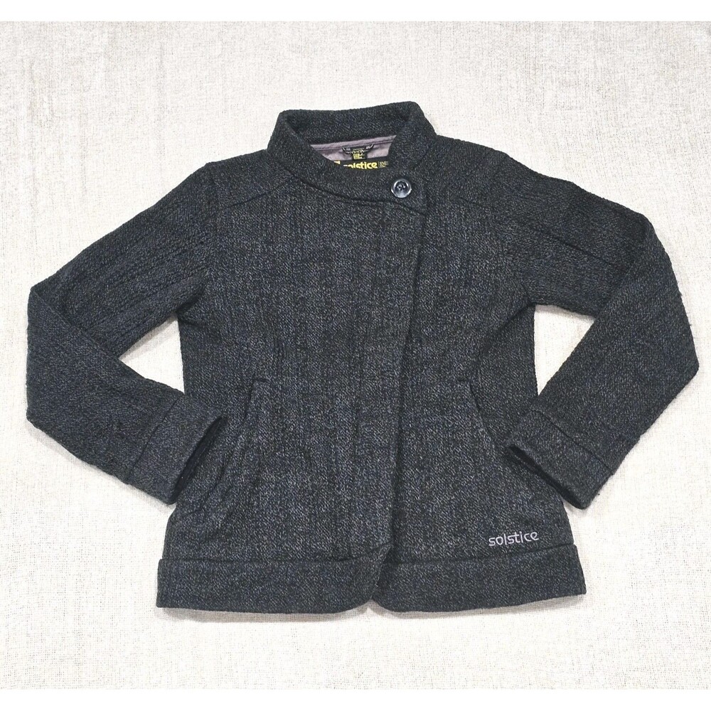 Solstice Asymmetric Tweed Style Women’s Jacket Size Medium Classic